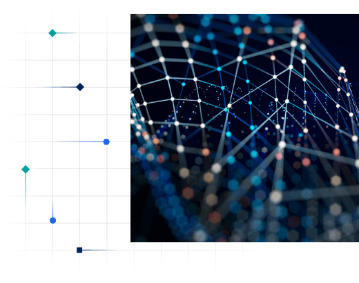 photo illustration of node network