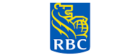 RBC Royal Bank logo featuring a blue square with gold lion and text.